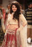 Delectable Burgundy Embroidered Lehanga Set  ( Lfw-14 E-43,d-38 )