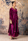 Falsa Velvet Embroidered Kurta Set (Vt-10)
