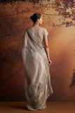 ROSE GOLD TISSUE EMBROIDERED SAREE (1 PC)