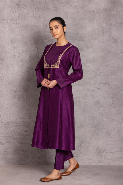 FALSA VISCOSE DUPION EMBROIDERED KURTA SET (DT-03)
