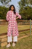 MAROON & WHITE CHECK COTTON JACKET (CM-06/JKT)