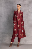 BURGUNDY DUPION TUNIC (1 PC)