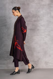 CHOCOLATE BROWN DUPION JACKET (1 PC)