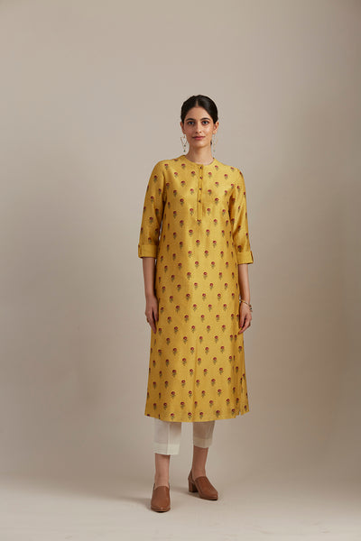 AMBER SILK CHANDERI TUNIC (1 PC)