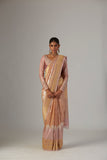 OLD ROSE BROCADE SAREE (2 PCS)