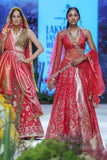 Red Brocade Blouse, Red Silk Dupion Emb. Lehenga With Crino & Red Net Emb. Veil ( Blouse-06, Fb-03/leh+can, Kz-15a/dup)