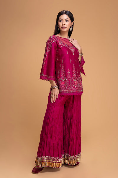 FALSA DUPION EMB. SHARARA SET (3PCS)