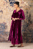 Falsa Velvet Embroidered Kurta Set (Vt-10)