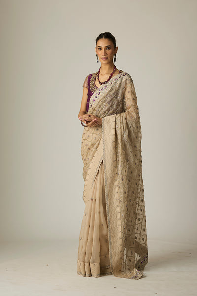 TOOSH ORGANZA SAREE SET (3 PCS)