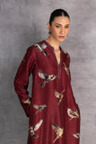 BURGUNDY DUPION TUNIC (1 PC)