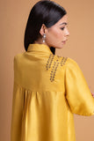 YELLOW DUPION EMB. KURTA SET (2 PCS)