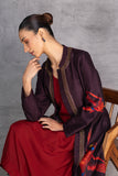 CHOCOLATE BROWN DUPION JACKET (1 PC)