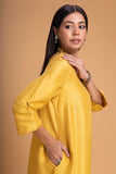 YELLOW DUPION EMB. KURTA SET (2 PCS)