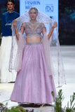 Lilac Tulle Net Skirt & Blouse ( Fa-54)