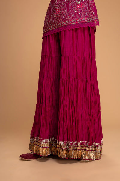 FALSA DUPION EMB. SHARARA SET (3PCS)