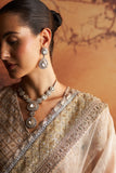 ROSE GOLD TISSUE EMBROIDERED SAREE (1 PC)