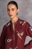 BURGUNDY DUPION TUNIC (1 PC)