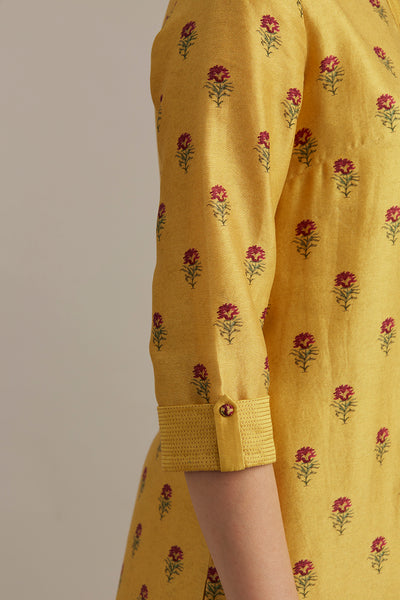 AMBER SILK CHANDERI TUNIC (1 PC)