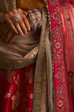 MUSTARD BLOUSE & RANI PINK LEHENGA SET (3 PCS)
