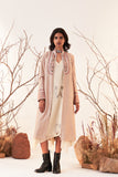 Beige Viscose Dupion Embroidered Jacket (Sh-11/jkt)