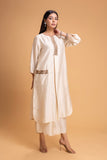 IVORY DUPION EMB. KURTA SET (2 PCS)