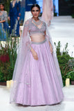Lilac Tulle Net Skirt & Blouse ( Fa-54)