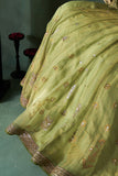 MINT TISSUE EMBROIDERED LEHENGA SET (5 PCS)