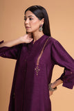 PURPLE DUPION EMB. KURTA SET (2 PCS)