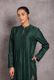 EMERALD VISCOSE DUPION EMBROIDERED KURTA SET (DT-04)