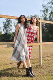 BLACK AND WHITE CHECK COTTON DRESS(CM-03A/DRS)