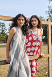 BLACK AND WHITE CHECK COTTON DRESS(CM-03A/DRS)