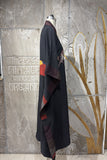 BLACK DUPION PRINTED KAFTAN ( AJP-16B) (1 PC)