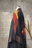 BLACK DUPION PRINTED KAFTAN ( AJP-16B) (1 PC)