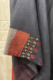 BLACK DUPION PRINTED KAFTAN WITH PRINTED BIRDS & EMB. DETAILS(AJP-16) (1 PC)