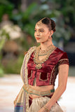 DEEP MAROON MUSHROO EMB. KOTI ( KOTI-03) (1 PC)