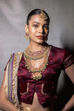 DEEP MAROON MUSHROO EMB. KOTI ( KOTI-03) (1 PC)