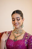 IVORY ZARI EMB. SAREE SET (EVO-14) (2 PCS)