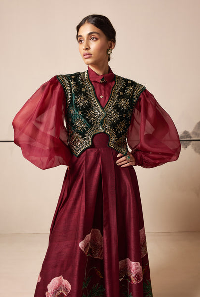 Ruby printed skirt set (E-11/TL-25)