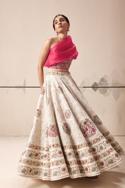 IVORY FLORAL LEHENGA (E-27/TL-115)