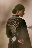 Black embroidered overcoat (E-09/TL-07)