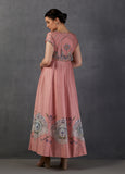 FRESH PINK SILK CHANDERI DRESS (MK-11)