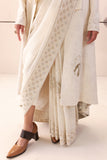 IVORY EMBROIDERED SAREE SET (3 PCS)