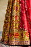 YELLOW HEAVY EMBROIDERED LEHENGA SET (FB-33)