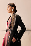 Black embroidered overcoat (E-09/TL-07)