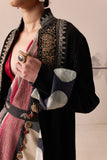 Black embroidered overcoat (E-09/TL-07)