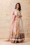 IVORY CHANDERI FOIL PRINTED & EMBROIDERED KURTA SET ( NR-05 )
