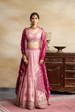 OLD ROSE EMBROIDERED LEHENGA SET ( FB-35)