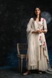 IVORY EMBROIDERED KURTA SET (3 PCS)