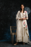 Beautiful & Ravishing Embroidered Ivory Floral Kurta Set (ALY-10)