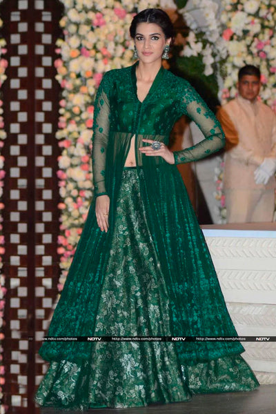 EYE CATCHING EMERALD GREEN ANARAKALI SET ( ALW-21 )